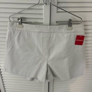 Spanx white shorts 4”